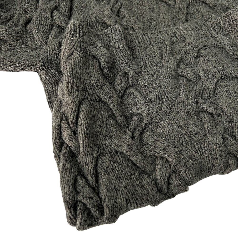 SOLD SOLD SOLD Luxury Cashmere Silk Wool Chunky Minimalist Cable Knit Sweate - Picture 8 of 11